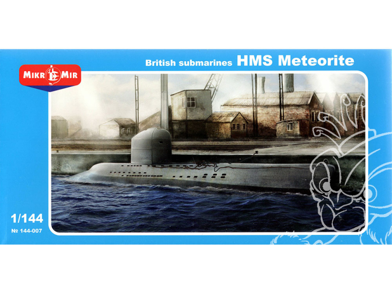 MikroMir maquette 144-007 Sous-marin Britanique HMS Meteorite 1/144