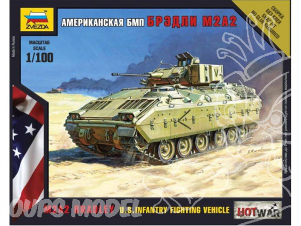 ZVEZDA maquettes militaire 7406 T M2A2 Bradley 1/100