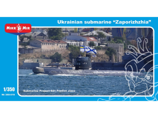 MikroMir maquette 350-019 Sous-marin de la marine Ukrainienne Project 641 Classe Foxtrot 1/350