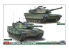 Hasegawa maquette militaire 30069 M-1 Abrams et Leopard 2 &quot;Combo de chars principaux OTAN&quot; 1/72