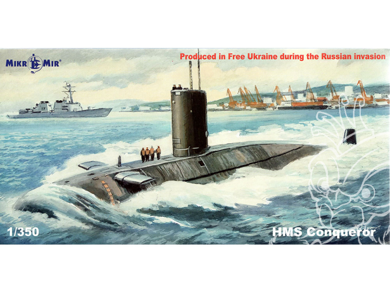 MikroMir maquette 350-044 Sous-marin HMS Conqueror 1/350