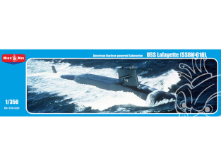 MikroMir maquette 350-022 Sous-marin USS Lafayette (SSBN-616) 1/350