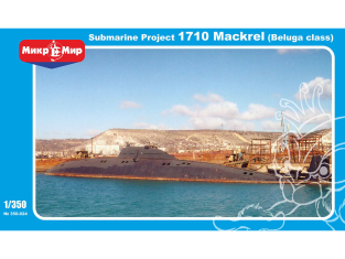 MikroMir maquette 350-024 Sous-marin Project 1710 Mackrel, Beluga class 1/350