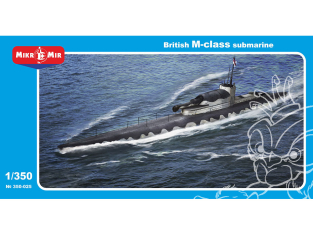 MikroMir maquette 350-025 Sous-marin britannique de classe M 1/350