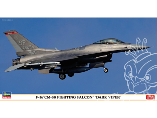 Hasegawa maquette avion 07522 F-16 CM-50 Fighting Falcon "Dark Viper" 1/48