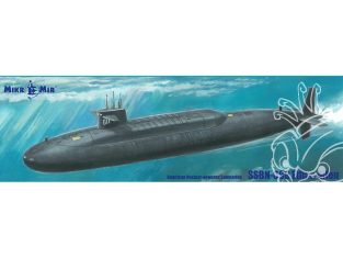 MikroMir maquette 350-042 Sous-marin SSBN-608 Ethan Allen 1/350