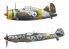 Hasegawa maquette avion 02439 B-239 Buffalo &amp; Messerschmitt Bf109G-6 &quot;Juutilainen&quot; avec figurine 1/72