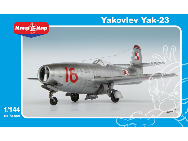 MikroMir maquette 144-009 Yakovlev Yak-23 (Flora) 2 avions inclus 1/144