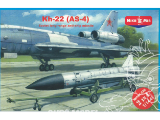 MikroMir maquette 144-026 Le Kh-22 Bouria missile de croisière anti-navire soviétique 1/144