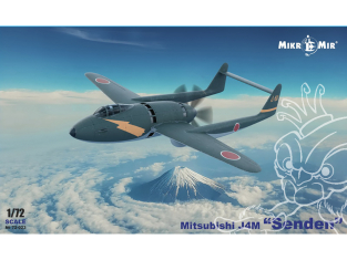 MikroMir maquette 72-023 Mitsubishi J4M Senden 1/72