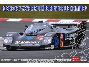 Hasegawa maquette voiture 20644 Porsche 962C "1986 Supercup Nurburgring Eifelrennen Winner" 1/24