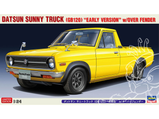 Hasegawa maquette voiture 20641 Datsun Sunny Truck (GB120) "Early Version" avec ailes larges 1/24