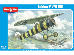 MikroMir maquette 32-001 Chasseur monoplan allemand Fokker E.V/D.VIII 1/48