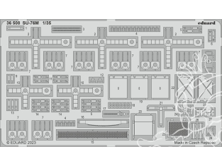 Eduard photodecoupe militaire 36508 Amélioration SU-76M Zvezda 1/35