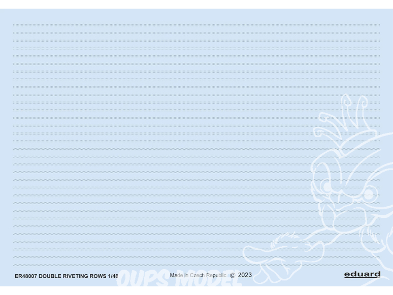 Eduard décalques ER48007 Rangées de rivets doubles 1/48