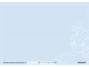 Eduard décalques ER72002 Rangées de rivets doubles 1/72