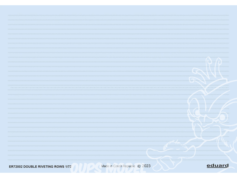 Eduard décalques ER72002 Rangées de rivets doubles 1/72