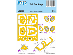 Special Hobby Masque avion M32008 MASQUE T-2 Buckeye kit Special Hobby 1/32