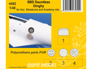 CMK kit resine 4462 SBD Dauntless Dinghy pour Acc. Miniatures et kits Académy Italeri et Eduard 1/48