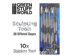 Green Stuff 360123 10x Outils de Sculpture