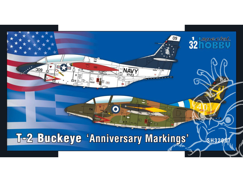 Special Hobby maquette avion 32087 T-2 Buckeye « Marquages ​​d'anniversaire » 1/32
