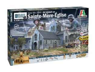 Italeri maquette 6199 Set Bataille de Normandie Sainte-Mère-Eglise 6 June 1944 1/72