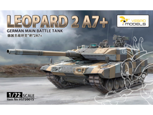 Vespid Models maquette militaire VS720015 Leopard 2A7+ MBT avec canon métallique inclus 1/72