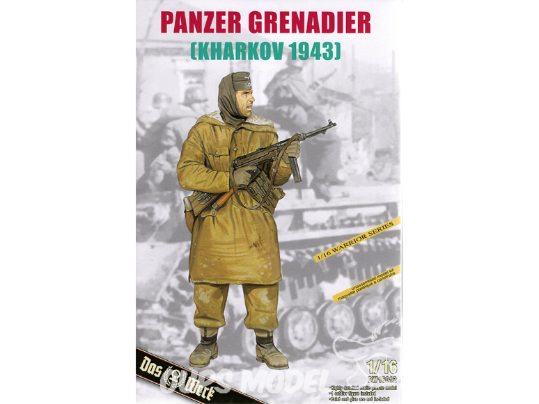 DAS WERK maquette personnage DW16012 Panzergrenadier Kharkov 1943 1/16