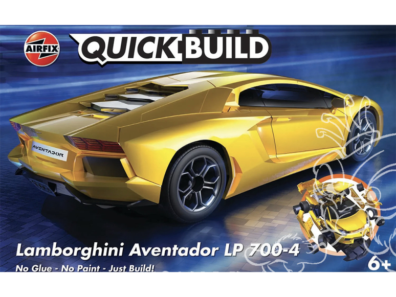 Airfix maquette voiture J6026 QUICKBUILD Lamborghini Aventador Yellow