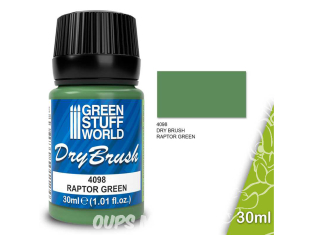 Green Stuff 4098 Brossage à Sec RAPTOR GREEN 30 ml