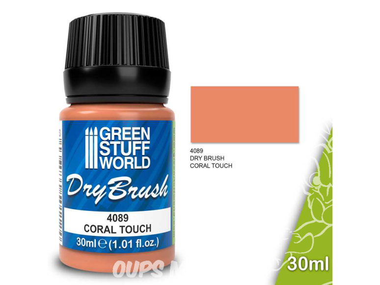 Green Stuff 4089 Brossage à Sec CORAL TOUCH 30 ml