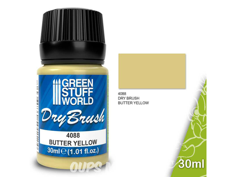 Green Stuff 4088 Brossage à Sec BUTTER YELLOW 30 ml