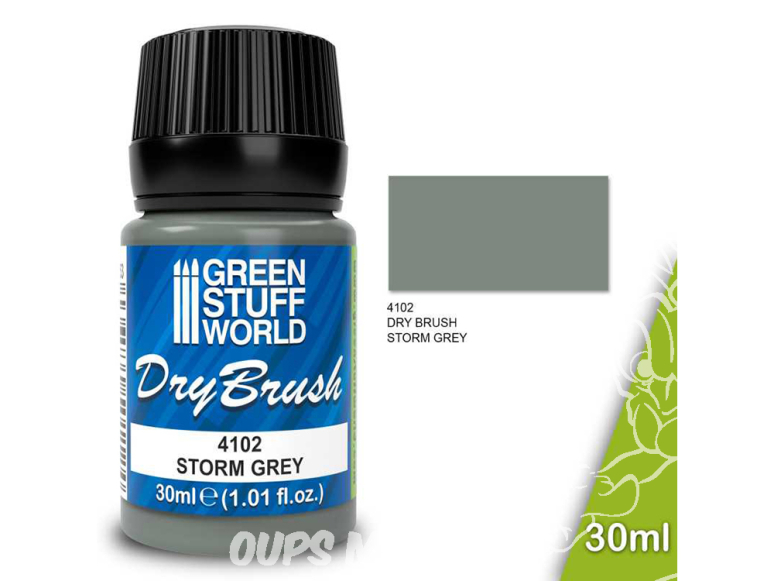 Green Stuff 4102 Brossage à Sec STORM GREY 30 ml