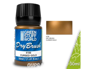 Green Stuff 4106 Brossage à Sec CURSED GOLD 30 ml