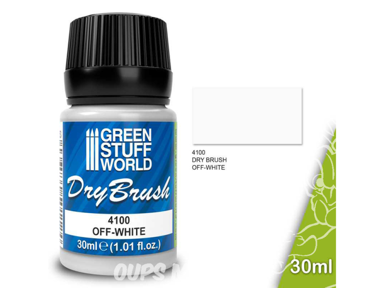 Green Stuff 4100 Brossage à Sec OFF-WHITE 30 ml
