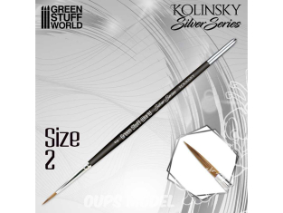 Green Stuff 507140 SILVER SERIES Pinceau Kolinsky 2