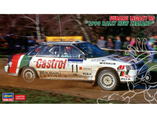 Hasegawa maquette voiture 20636 Subaru Legacy RS "1990 Rally New Zealand" 1/24