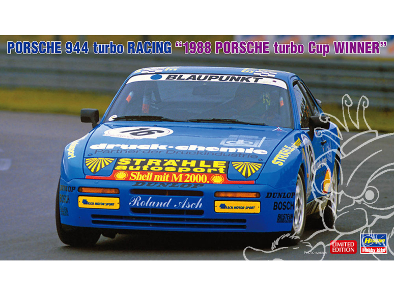 Hasegawa maquette voiture 20637 Porsche 944 Turbo Racing "1988 Porsche Turbo Cup winner" 1/24