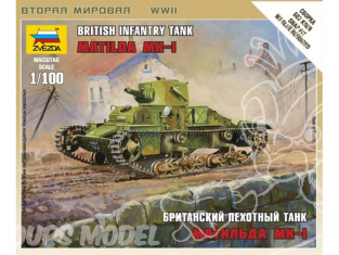ZVEZDA maquettes militaire 6191 Matilda Mk-I 1/100