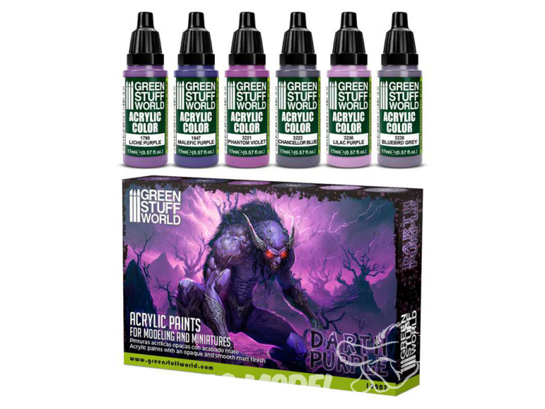 Green Stuff 10203 Set Peinture - Darth Purple