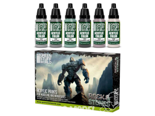 Green Stuff 10202 Set Peinture - Rock et Stone