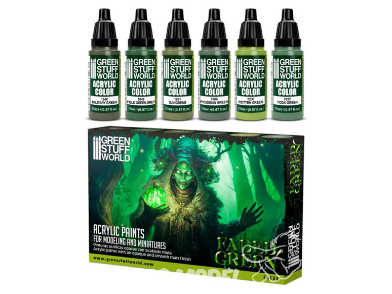 Green Stuff 10135 Set Peinture - Faded Green