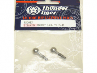 Boules TITANE de porte-fusée AV THUNDER TIGER PD0913