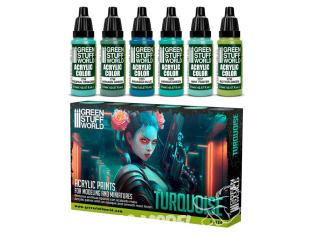 Green Stuff 10130 Set Peinture - Turquoise