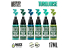 Green Stuff 10130 Set Peinture - Turquoise