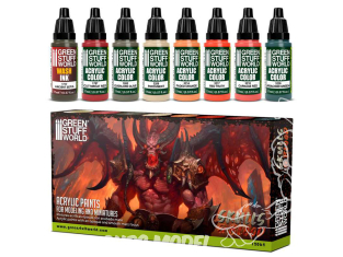 Green Stuff 12064 Set Peinture - Skulls et Blood