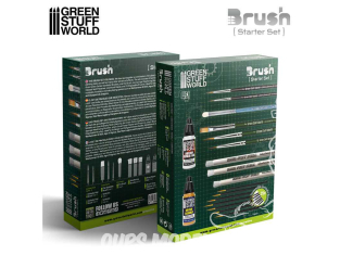 Green Stuff 511443 Set pinceaux de base