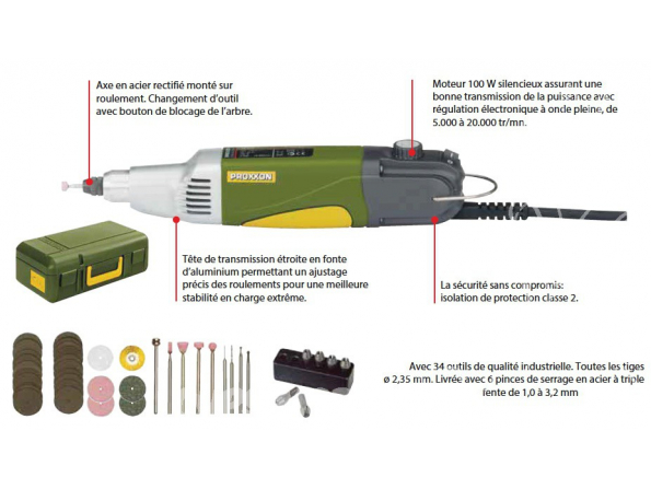 Proxxon outillage 28481 Meuleuse perceuse industrielle IBS/E