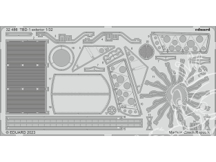 Eduard photodécoupe avion 32486 Extérieur TBD-1 Trumpeter 1/32