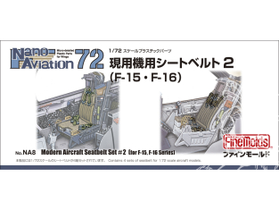 Fine Molds kit d'amélioration NA8 Ceinture de sécurité pour avion F-15/F-16 1/72